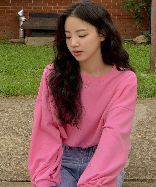 SONA（ソナ）の「SONYUNARA [SONA MADE]7days#シリーズバルーンクロップトレーナー（スウェット・レディース・ピンク/グリーン/グレー系その他・FREE）」の19枚目の写真