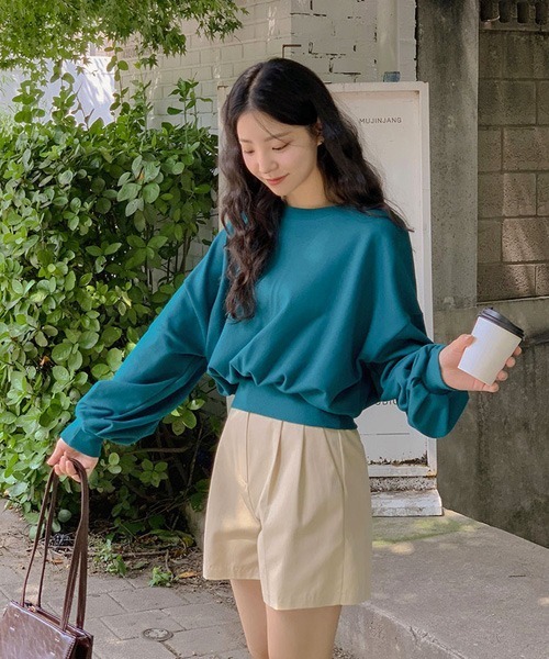 SONA（ソナ）の「SONYUNARA [SONA MADE]7days#シリーズバルーンクロップトレーナー（スウェット・レディース・ピンク/グリーン/グレー系その他・FREE）」の17枚目の写真