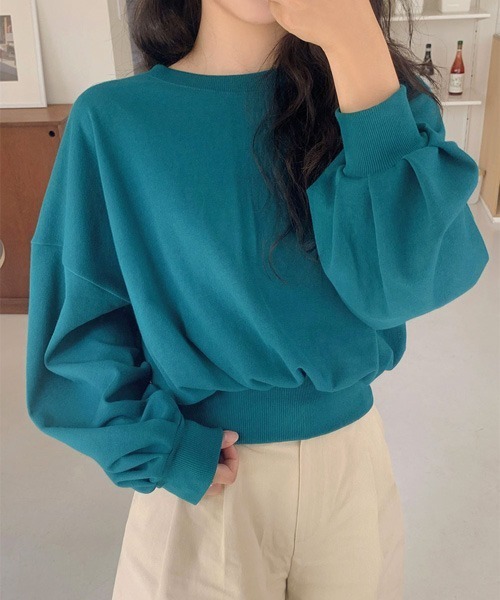 SONA（ソナ）の「SONYUNARA [SONA MADE]7days#シリーズバルーンクロップトレーナー（スウェット・レディース・ピンク/グリーン/グレー系その他・FREE）」の5枚目の写真