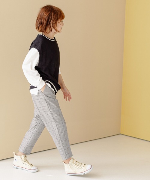 GLOBAL WORK(グローバルワーク)の「ラインニットベストセットプルオーバー/162530(ベスト・キッズ・ブラック/グリーン・140cm/110cm/130cm/150cm/120cm/160cm/100cm)」の4枚目の写真