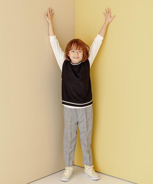 GLOBAL WORK(グローバルワーク)の「ラインニットベストセットプルオーバー/162530(ベスト・キッズ・ブラック/グリーン・140cm/110cm/130cm/150cm/120cm/160cm/100cm)」の5枚目の写真