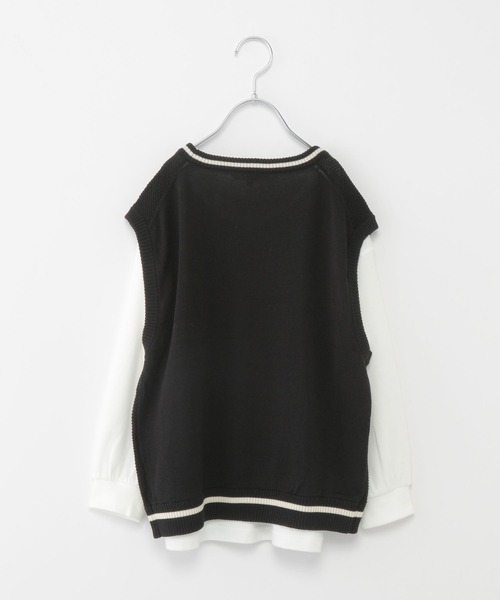 GLOBAL WORK(グローバルワーク)の「ラインニットベストセットプルオーバー/162530(ベスト・キッズ・ブラック/グリーン・140cm/110cm/130cm/150cm/120cm/160cm/100cm)」の10枚目の写真