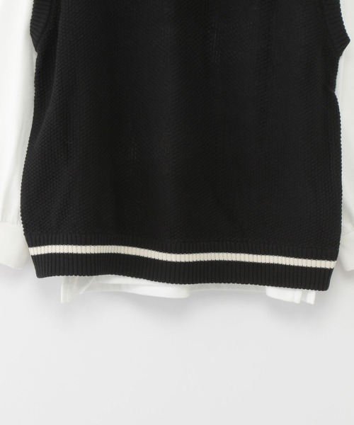 GLOBAL WORK(グローバルワーク)の「ラインニットベストセットプルオーバー/162530(ベスト・キッズ・ブラック/グリーン・140cm/110cm/130cm/150cm/120cm/160cm/100cm)」の14枚目の写真