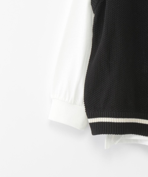 GLOBAL WORK(グローバルワーク)の「ラインニットベストセットプルオーバー/162530(ベスト・キッズ・ブラック/グリーン・140cm/110cm/130cm/150cm/120cm/160cm/100cm)」の15枚目の写真