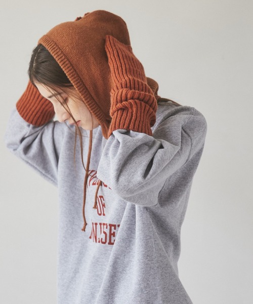 【美品】The Soloist.アランパターン ニット バラクラバ フード 美品】The Soloist.アランパターン ニット バラクラバ フード