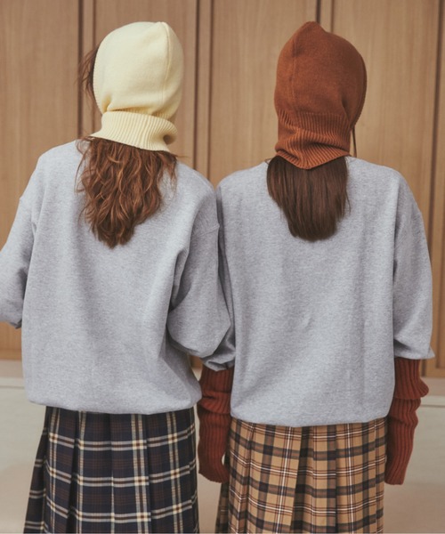 ANGIE（アンジー）の「バラクラバニットフードフォーマー（ネックウォーマー/スヌード・レディース・ブラウン/アイボリー/ベージュ・FREE）」の6枚目の写真