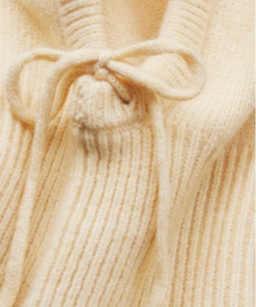 ANGIE（アンジー）の「バラクラバニットフードフォーマー（ネックウォーマー/スヌード・レディース・ブラウン/アイボリー/ベージュ・FREE）」の16枚目の写真