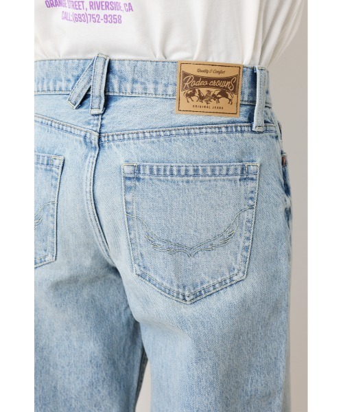 RODEO CROWNS WIDE BOWL（ロデオクラウンズワイドボウル）の「Rough Chic LOOSE STRAIGHT（デニムパンツ・レディース・ライトブルー/ワンウォッシュ・26inch/25inch/24inch/23inch/27inch）」の13枚目の写真