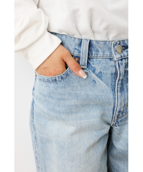 RODEO CROWNS WIDE BOWL（ロデオクラウンズワイドボウル）の「Rough Chic LOOSE STRAIGHT（デニムパンツ・レディース・ライトブルー/ワンウォッシュ・26inch/25inch/24inch/23inch/27inch）」の12枚目の写真