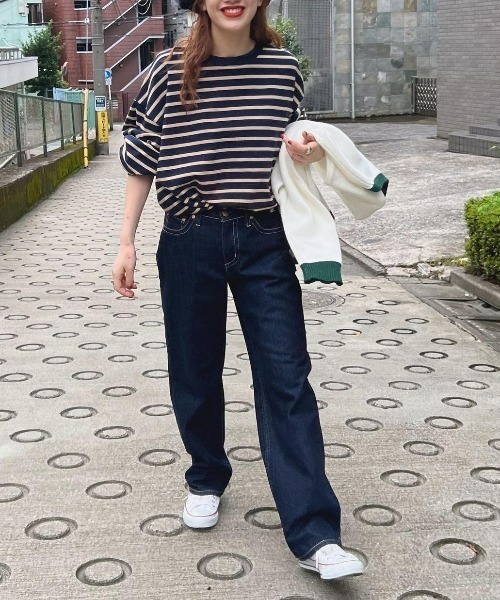 RODEO CROWNS WIDE BOWL（ロデオクラウンズワイドボウル）の「Rough Chic LOOSE STRAIGHT（デニムパンツ・レディース・ライトブルー/ワンウォッシュ・26inch/25inch/24inch/23inch/27inch）」の20枚目の写真
