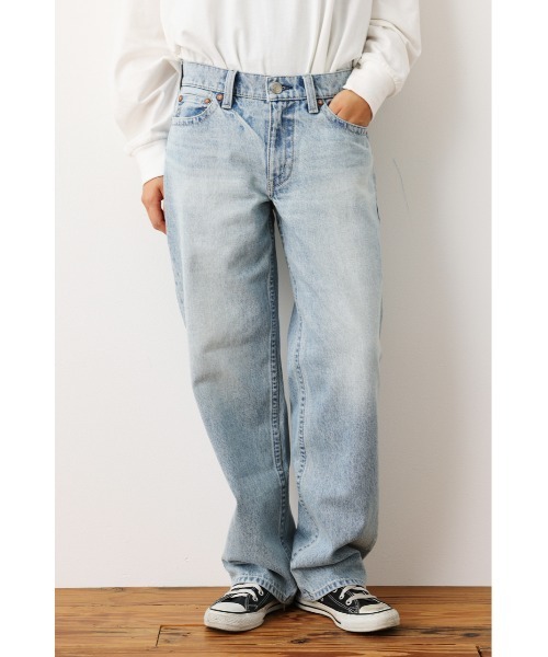 RODEO CROWNS WIDE BOWL（ロデオクラウンズワイドボウル）の「Rough Chic LOOSE STRAIGHT（デニムパンツ・レディース・ライトブルー/ワンウォッシュ・26inch/25inch/24inch/23inch/27inch）」の16枚目の写真