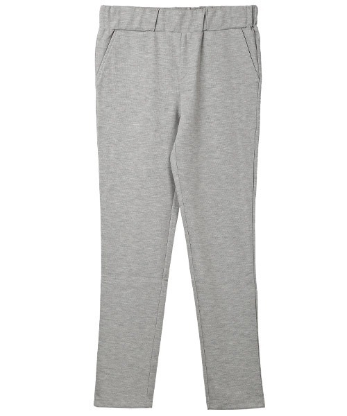 LUXSTYLE（ラグスタイル）の「T/Cダンボールニットスリムパンツ（スラックス・メンズ・ブラック/グレイッシュベージュ/杢グレー・M/L/XL）」の10枚目の写真