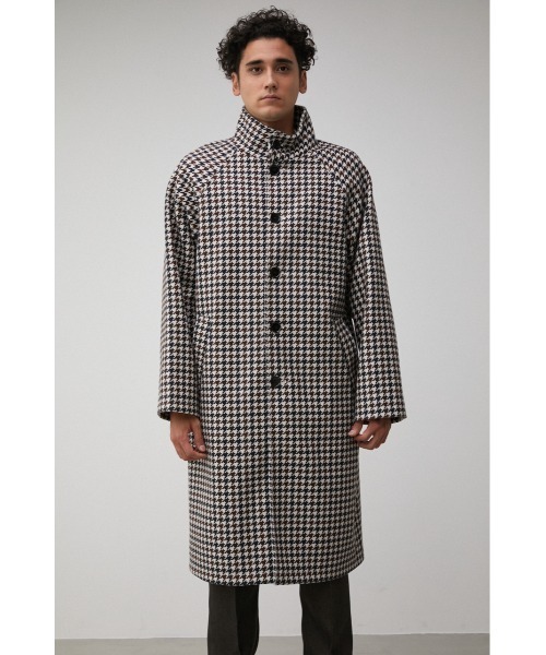 AZUL by moussy（アズールバイマウジー）の「WASHABLE STAND COLLAR COAT/ウォッシャブルスタンドカラーコート（その他アウター・メンズ・ブラック/ベージュ系その他/グレー系その他・MEDIUM/LARGE）」の9枚目の写真