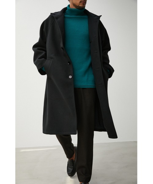 AZUL by moussy（アズールバイマウジー）の「WASHABLE STAND COLLAR COAT/ウォッシャブルスタンドカラーコート（その他アウター・メンズ・ブラック/ベージュ系その他/グレー系その他・MEDIUM/LARGE）」の16枚目の写真