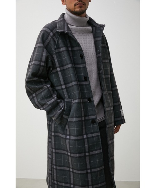 AZUL by moussy（アズールバイマウジー）の「WASHABLE STAND COLLAR COAT/ウォッシャブルスタンドカラーコート（その他アウター・メンズ・ブラック/ベージュ系その他/グレー系その他・MEDIUM/LARGE）」の17枚目の写真