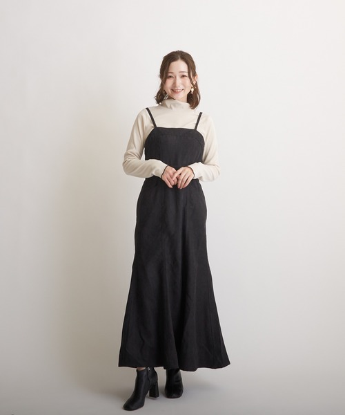 PAPAVER（パパヴェル）の「【papaver】ライスコールマーメイドキャミOP（ワンピース・レディース・ベージュ/ブラウン/ブラック・MEDIUM）」の5枚目の写真