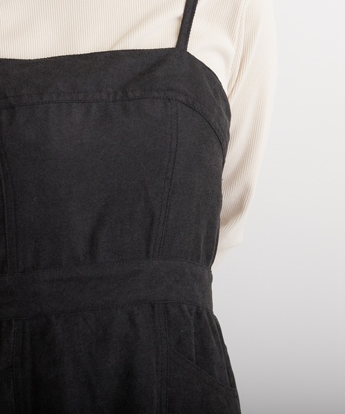 PAPAVER（パパヴェル）の「【papaver】ライスコールマーメイドキャミOP（ワンピース・レディース・ベージュ/ブラウン/ブラック・MEDIUM）」の6枚目の写真