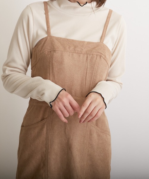 PAPAVER（パパヴェル）の「【papaver】ライスコールマーメイドキャミOP（ワンピース・レディース・ベージュ/ブラウン/ブラック・MEDIUM）」の9枚目の写真