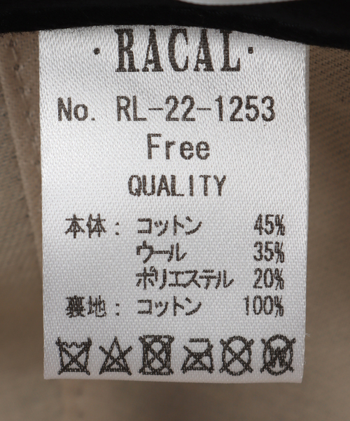 RACAL（ラカル）の「【RACAL / ラカル】 roundrim cap（キャップ・メンズ・ブラック/ベージュ・FREE）」の15枚目の写真