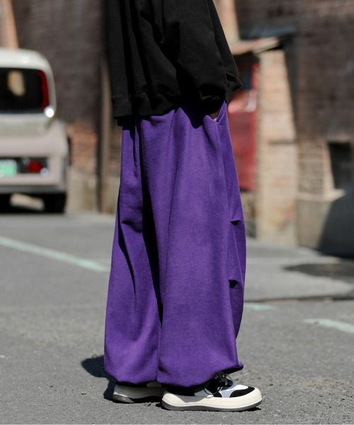 neos（ネオス）の「【neos -addictive design-】ルーズシルエット マイクロフリース カラー バルーン ワイド パンツ（その他パンツ・メンズ・ブラック/ブルー/グリーン/ホワイト/パープル/オレンジ・MEDIUM/LARGE）」の14枚目の写真