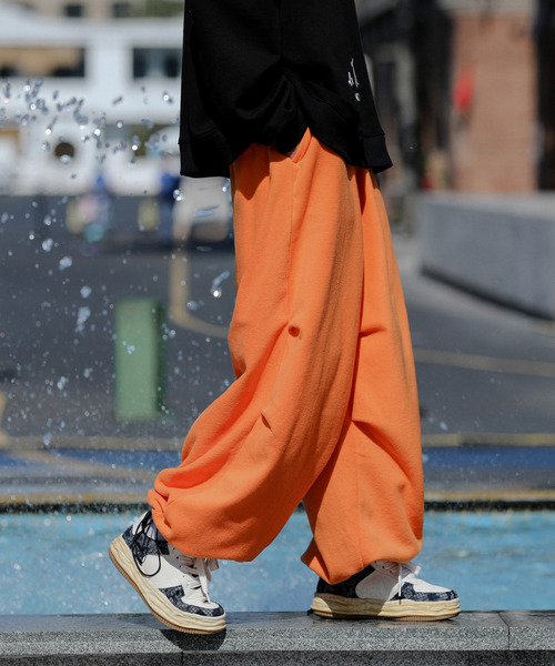 neos（ネオス）の「【neos -addictive design-】ルーズシルエット マイクロフリース カラー バルーン ワイド パンツ（その他パンツ・メンズ・ブラック/ブルー/グリーン/ホワイト/パープル/オレンジ・MEDIUM/LARGE）」の9枚目の写真