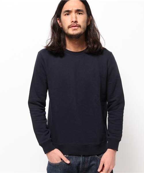 ÉDIFICE ネイビー クルーネック トレーナー M