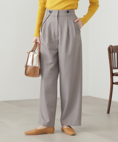 N.（N. Natural Beauty Basic）（エヌエヌナチュラルビューティーベーシック）の「【S Size Line】◆フラップポケットタックパンツ（その他パンツ・レディース・ブルー/ライトグレー・SMALL/MEDIUM）」の4枚目の写真