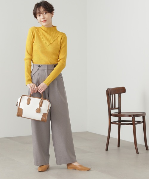 N.（N. Natural Beauty Basic）（エヌエヌナチュラルビューティーベーシック）の「【S Size Line】◆フラップポケットタックパンツ（その他パンツ・レディース・ブルー/ライトグレー・SMALL/MEDIUM）」の3枚目の写真