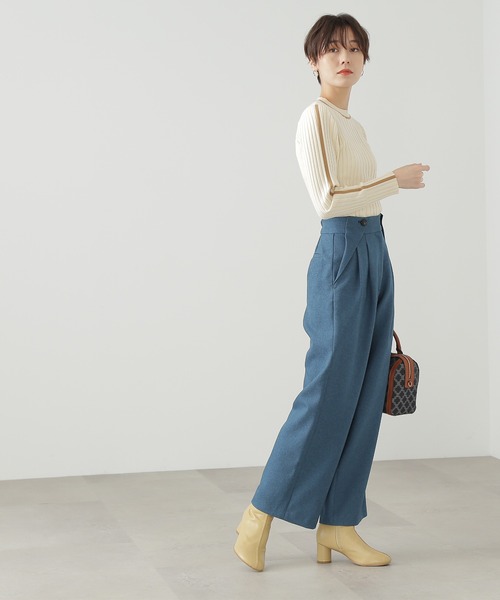 N.（N. Natural Beauty Basic）（エヌエヌナチュラルビューティーベーシック）の「【S Size Line】◆フラップポケットタックパンツ（その他パンツ・レディース・ブルー/ライトグレー・SMALL/MEDIUM）」の11枚目の写真