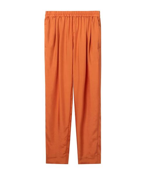 ASTRAET(アストラット)の「ASTRAET(アストラット) シャンブレーギャザーパンツ◆(その他パンツ・レディース・オレンジ/ロイヤルブルー・1/0)」の1枚目の写真