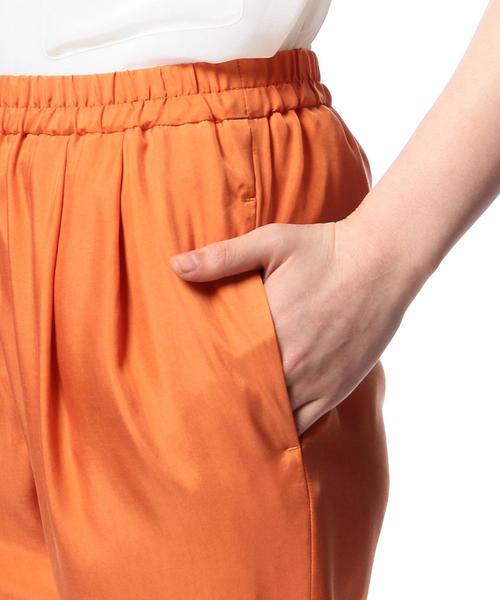 ASTRAET(アストラット)の「ASTRAET(アストラット) シャンブレーギャザーパンツ◆(その他パンツ・レディース・オレンジ/ロイヤルブルー・1/0)」の7枚目の写真