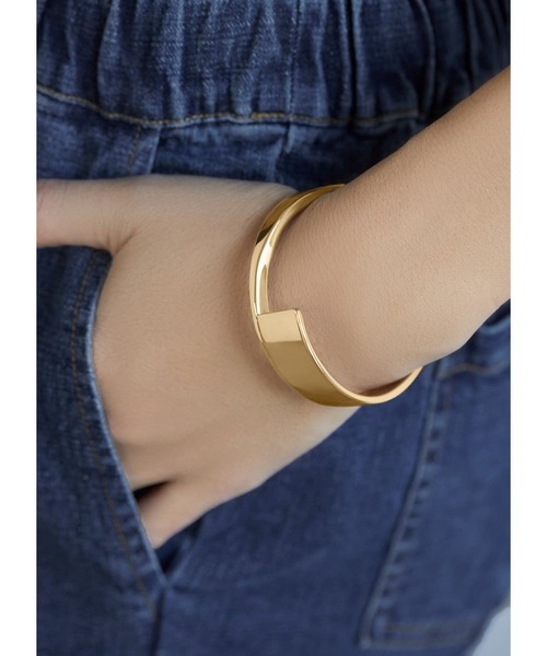 STYLE DELI（スタイルデリ）の「コントラストバングル（バングル/リストバンド・レディース・ゴールド/シルバー・FREE）」の9枚目の写真