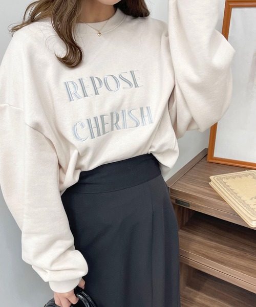 apres jour（アプレジュール）の「アソートデザインスウェット【ZOZOTOWN限定アイテム】（スウェット・レディース・アイボリー/オートミール/マスタード/ネイビー・フリー/X-LARGE）」の9枚目の写真