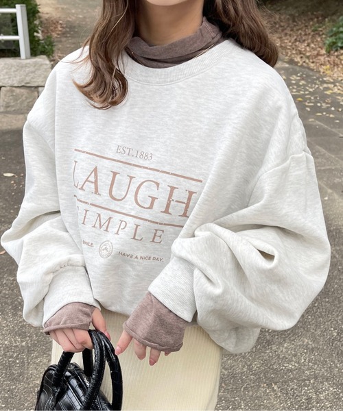 apres jour（アプレジュール）の「アソートデザインスウェット【ZOZOTOWN限定アイテム】（スウェット・レディース・アイボリー/オートミール/マスタード/ネイビー・フリー/X-LARGE）」の10枚目の写真