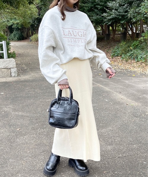 apres jour（アプレジュール）の「アソートデザインスウェット【ZOZOTOWN限定アイテム】（スウェット・レディース・アイボリー/オートミール/マスタード/ネイビー・フリー/X-LARGE）」の20枚目の写真