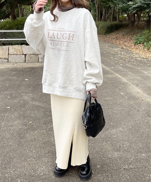 apres jour（アプレジュール）の「アソートデザインスウェット【ZOZOTOWN限定アイテム】（スウェット・レディース・アイボリー/オートミール/マスタード/ネイビー・フリー/X-LARGE）」の6枚目の写真