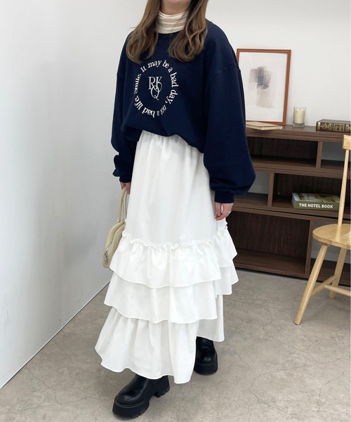 apres jour（アプレジュール）の「アソートデザインスウェット【ZOZOTOWN限定アイテム】（スウェット・レディース・アイボリー/オートミール/マスタード/ネイビー・フリー/X-LARGE）」の16枚目の写真