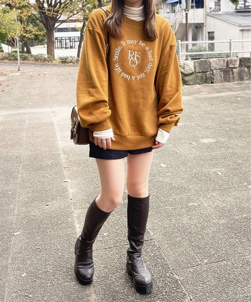 apres jour（アプレジュール）の「アソートデザインスウェット【ZOZOTOWN限定アイテム】（スウェット・レディース・アイボリー/オートミール/マスタード/ネイビー・フリー/X-LARGE）」の8枚目の写真