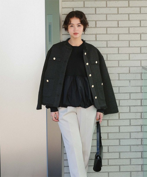 ツイードジャケット（ノーカラージャケット）｜titivate（ティティ