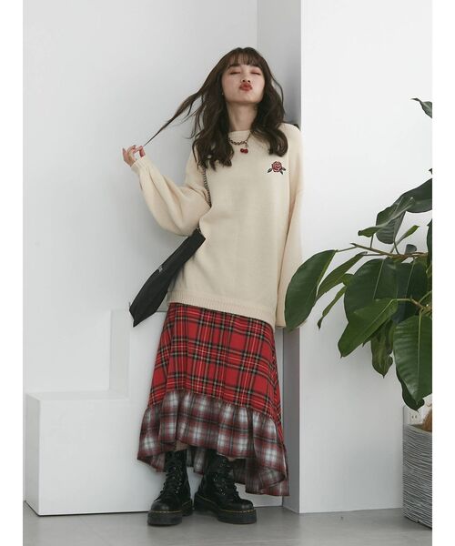 jouetie（ジュエティ）の「バックBIGロゴJQDニット（ニット/セーター・レディース・アイボリー/その他1/ブラック・MEDIUM）」の15枚目の写真