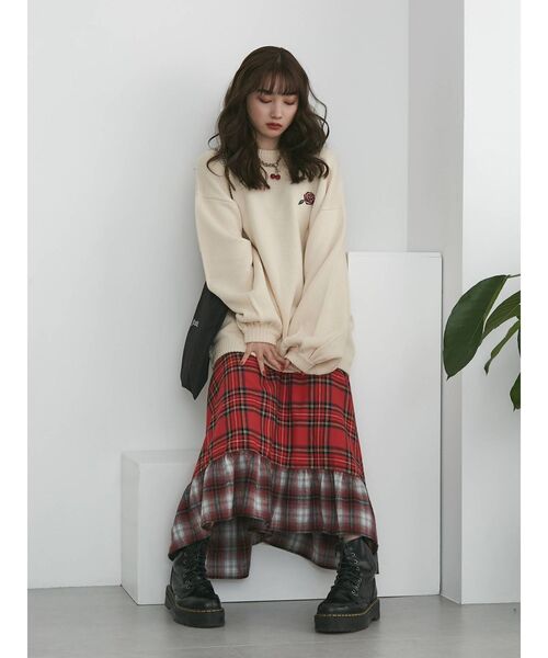 jouetie（ジュエティ）の「バックBIGロゴJQDニット（ニット/セーター・レディース・アイボリー/その他1/ブラック・MEDIUM）」の16枚目の写真