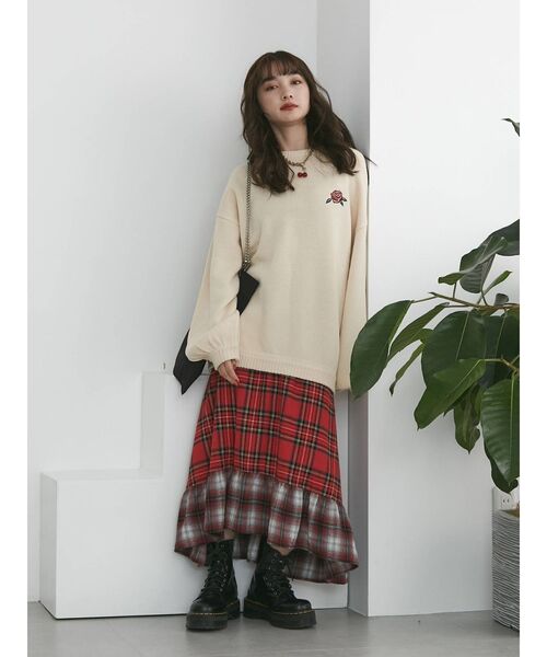 jouetie（ジュエティ）の「バックBIGロゴJQDニット（ニット