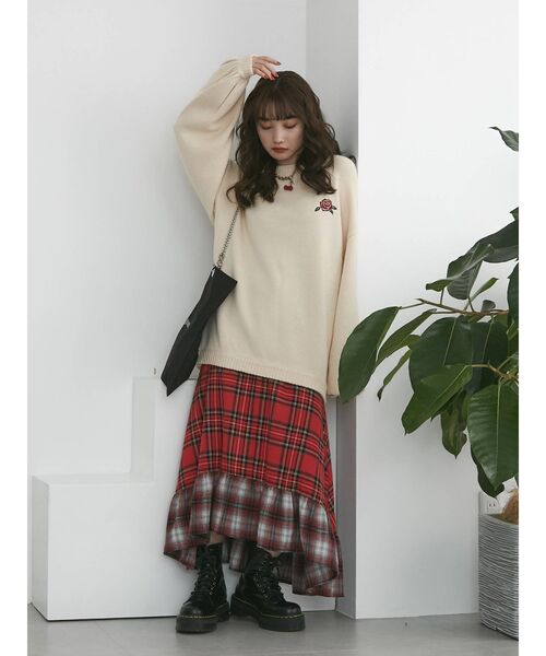 jouetie（ジュエティ）の「バックBIGロゴJQDニット（ニット/セーター・レディース・アイボリー/その他1/ブラック・MEDIUM）」の19枚目の写真