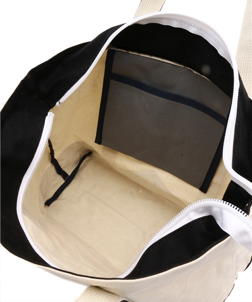 COSSHI(コッシ)の「COSSHI PARAFFIN CANVAS TOTE(トートバッグ・メンズ・ブラック/ネイビー/レッド・FREE)」の9枚目の写真