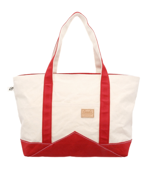 COSSHI(コッシ)の「COSSHI PARAFFIN CANVAS TOTE(トートバッグ・メンズ・ブラック/ネイビー/レッド・FREE)」の14枚目の写真