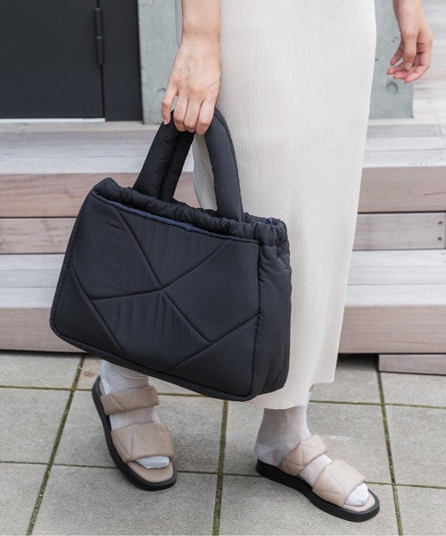 CONTROL FREAK / CTFK(コントロールフリーク)の「CONTROL FREAK / CTFK(コントロールフリーク/シーティーエフケー)ナイロンダイヤトート(トートバッグ・レディース・ブラック/グリーン/ベージュ/オレンジ・FREE)」の21枚目の写真