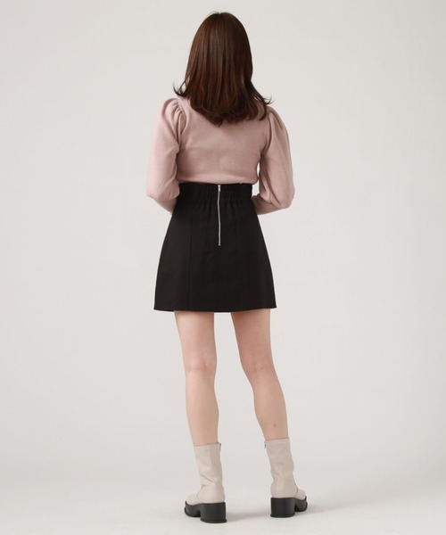 archives（アルシーヴ）の「２ｗａｙボウタイパフスリーブニット（ニット/セーター・レディース・ピンクベージュ/ブラック/アイボリー・MEDIUM）」の18枚目の写真