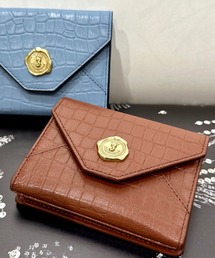 サンヒデアキミハラ　クロコ黒の財布 レザー SAN HIDEAKI MIHARA】クロコ二つ折り財布 | 『Scrap Book