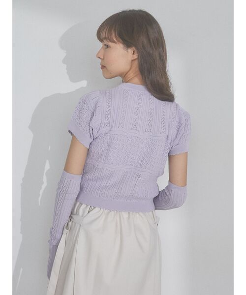 merry jenny（メリージェニー）の「アームウォーマーニット（ニット/セーター・レディース・アイボリー/グリーン/ラベンダー・FREE）」の13枚目の写真