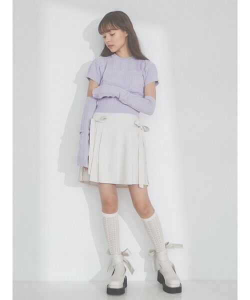 merry jenny（メリージェニー）の「アームウォーマーニット（ニット/セーター・レディース・アイボリー/グリーン/ラベンダー・FREE）」の15枚目の写真